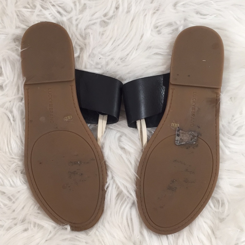 Lucky Brand Thong Sandal Natural Leather Sandal - Picture 6 of 7
